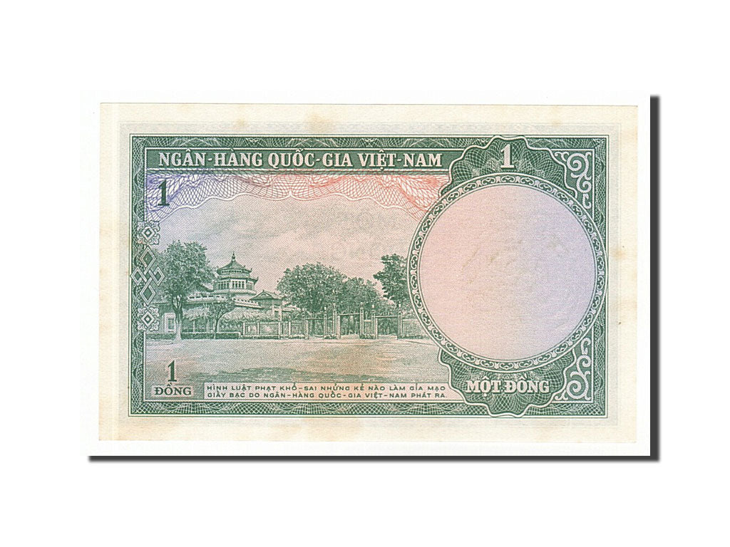 Banknot, Południowy Wiet Nam, 1 D<ox>ng, 1956, UNC(63)