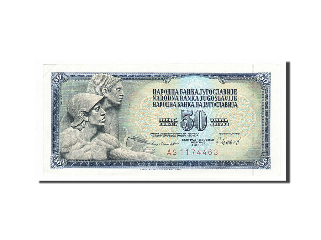 Banknote, Yugoslavia, 50 Dinara, 1981, 1981-11-04, UNC(60-62)
