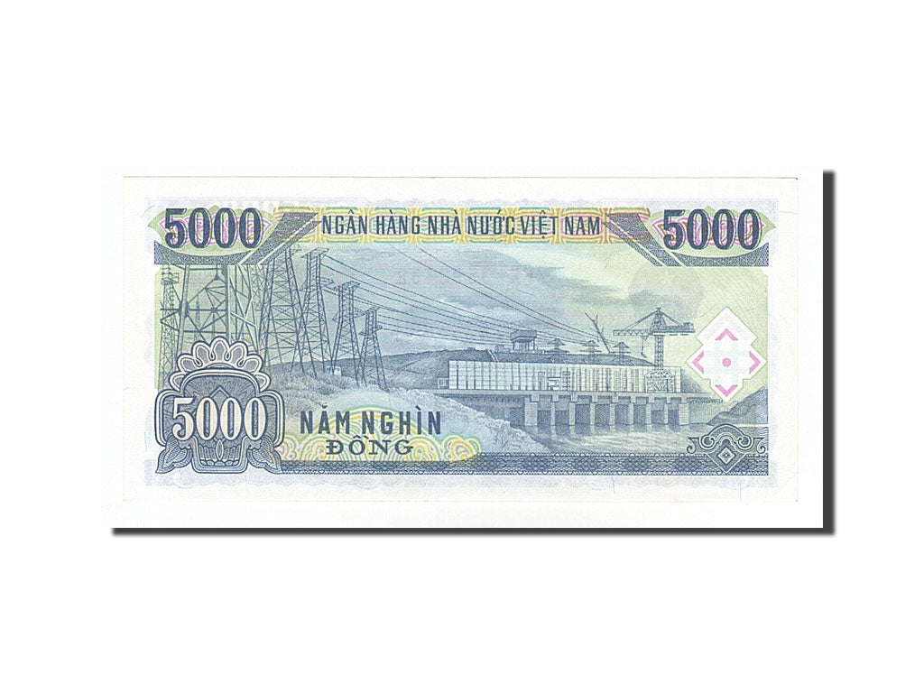 Banknot, Wiet Nam, 5000 D<ox>ng, 1991, UNC(63)