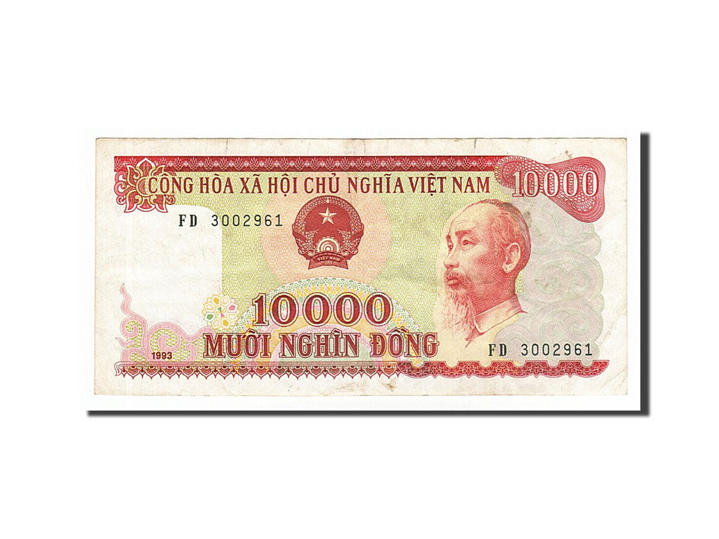 Banknot, Wiet Nam, 10,000 D<ox>ng, 1993, EF(40-45)