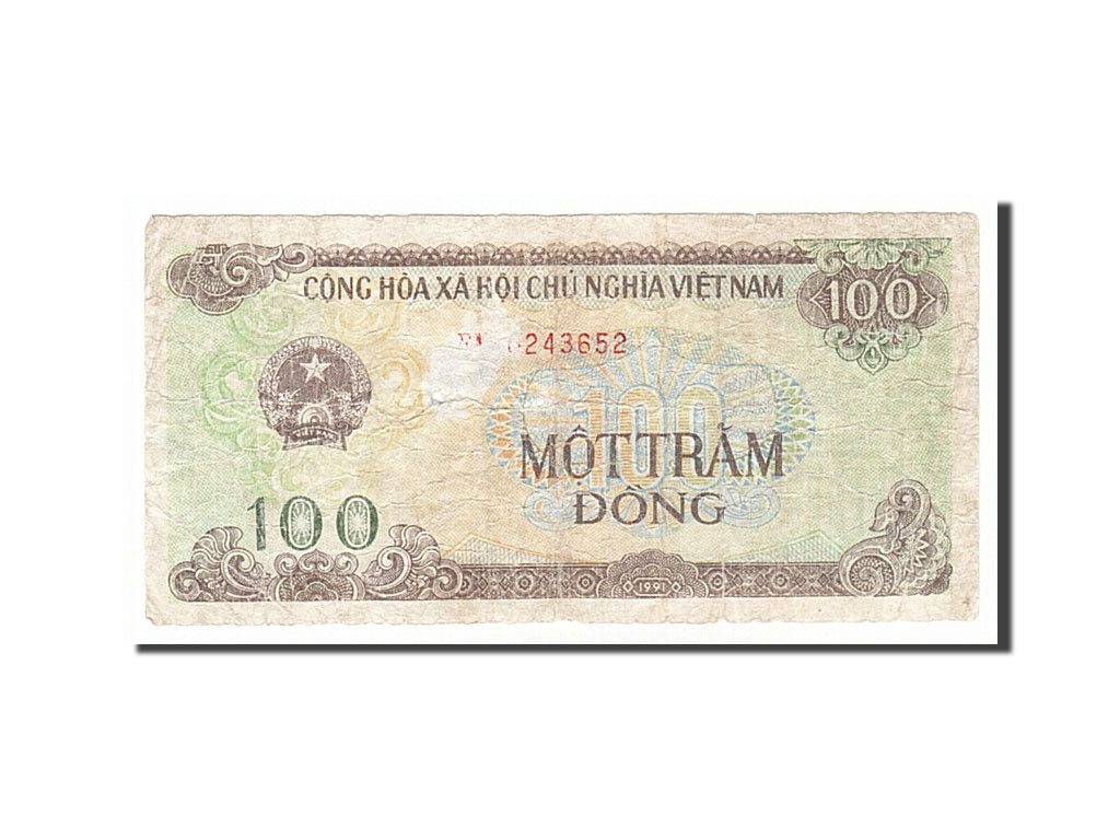 Banknot, Wiet Nam, 100 Dông, 1991, VG(8-10)