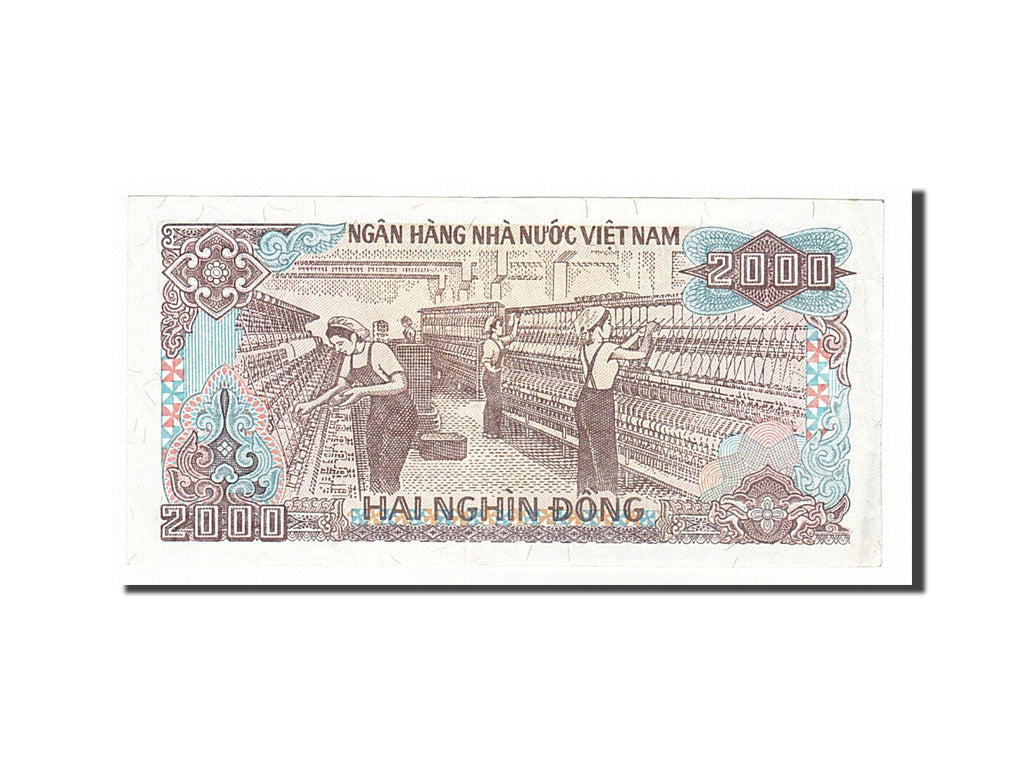 Banknot, Wiet Nam, 2000 Dông, 1988, AU(50-53)