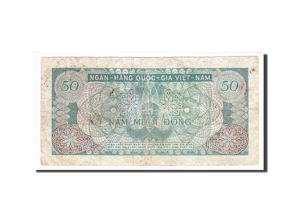Banknot, Południowy Wiet Nam, 50 D<ox>ng, 1969, F(12-15)