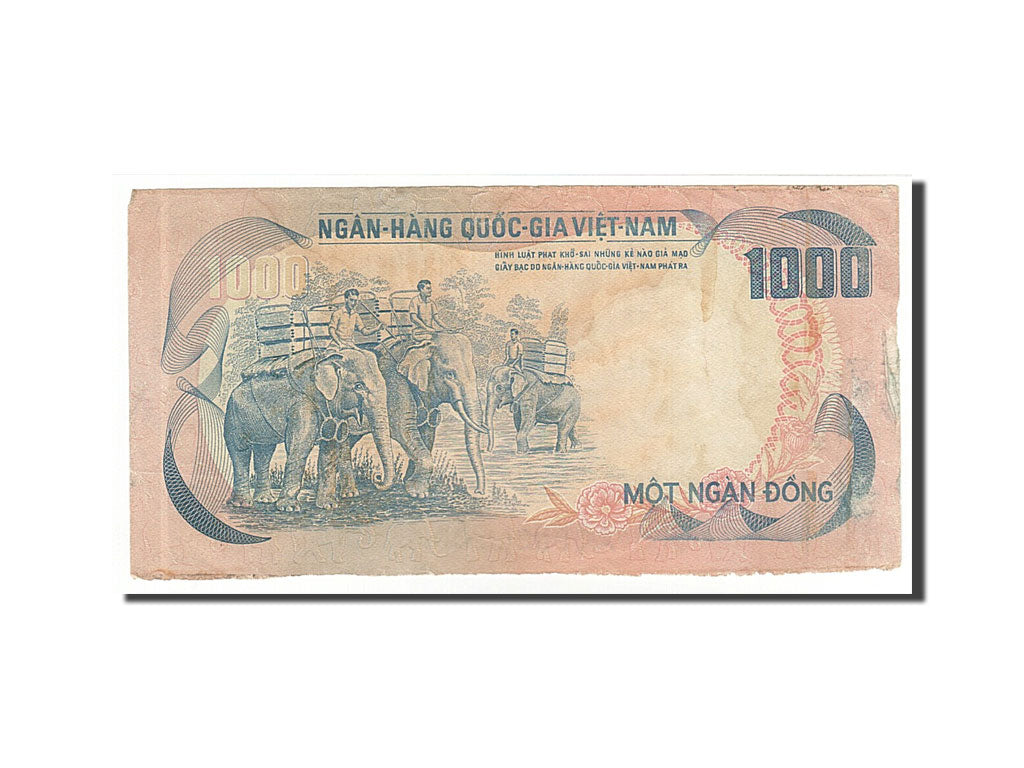 Banknote, South Viet Nam, 1000 D<ox>ng, 1972, VF(30-35)