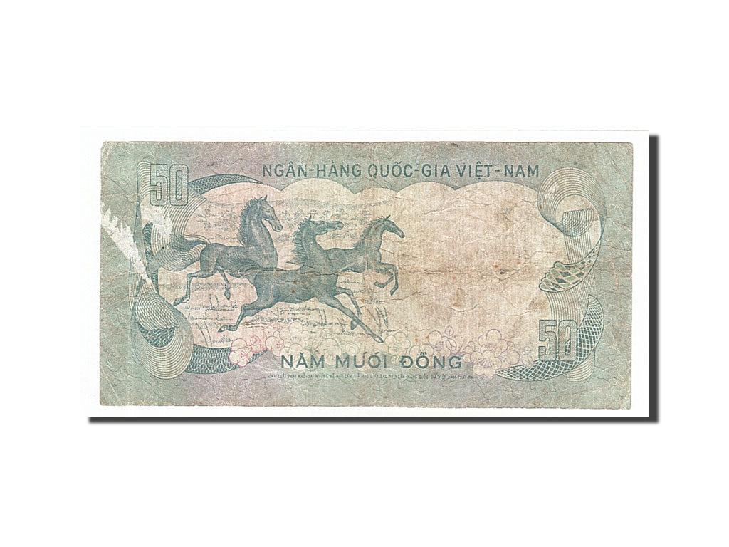 Billet, South Viet Nam, 50 D<ox>ng, 1972, B+
