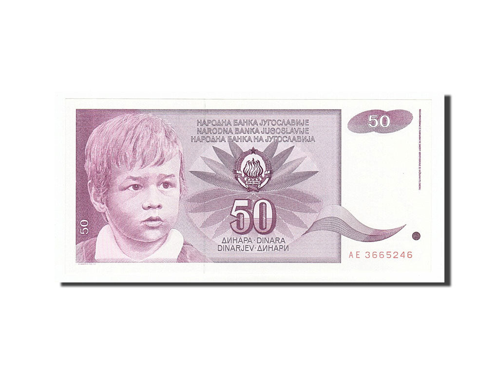 Banknote, Yugoslavia, 50 Dinara, 1990, 1990-06-01, UNC(65-70)