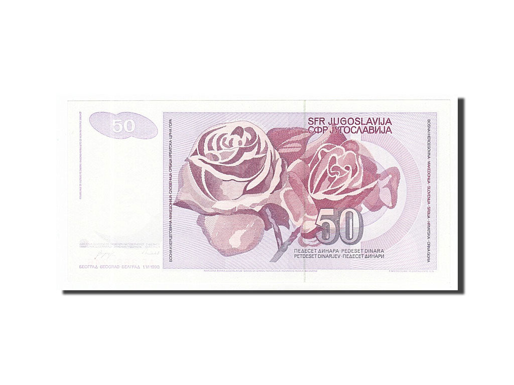 Banknote, Yugoslavia, 50 Dinara, 1990, 1990-06-01, UNC(65-70)