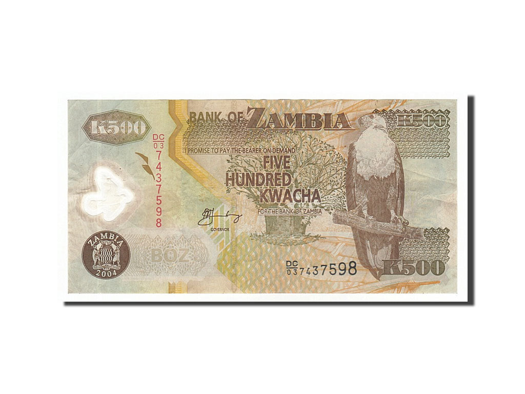 Banknote, Zambia, 500 Kwacha, 2004, EF(40-45)