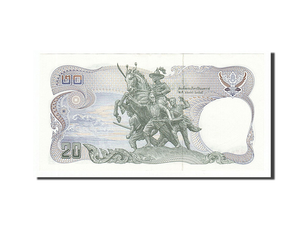 Geldschein, Thailand, 20 Baht, 1981, VZ