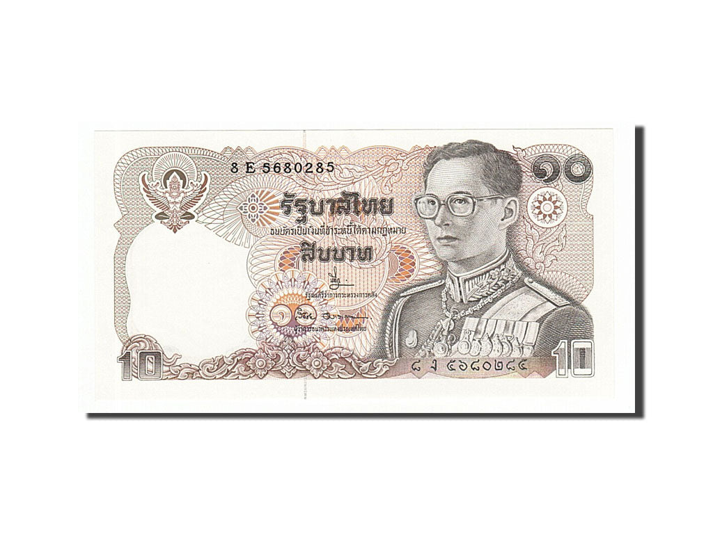 Banconote, Thailandia, 10 Baht, 1980, SPL