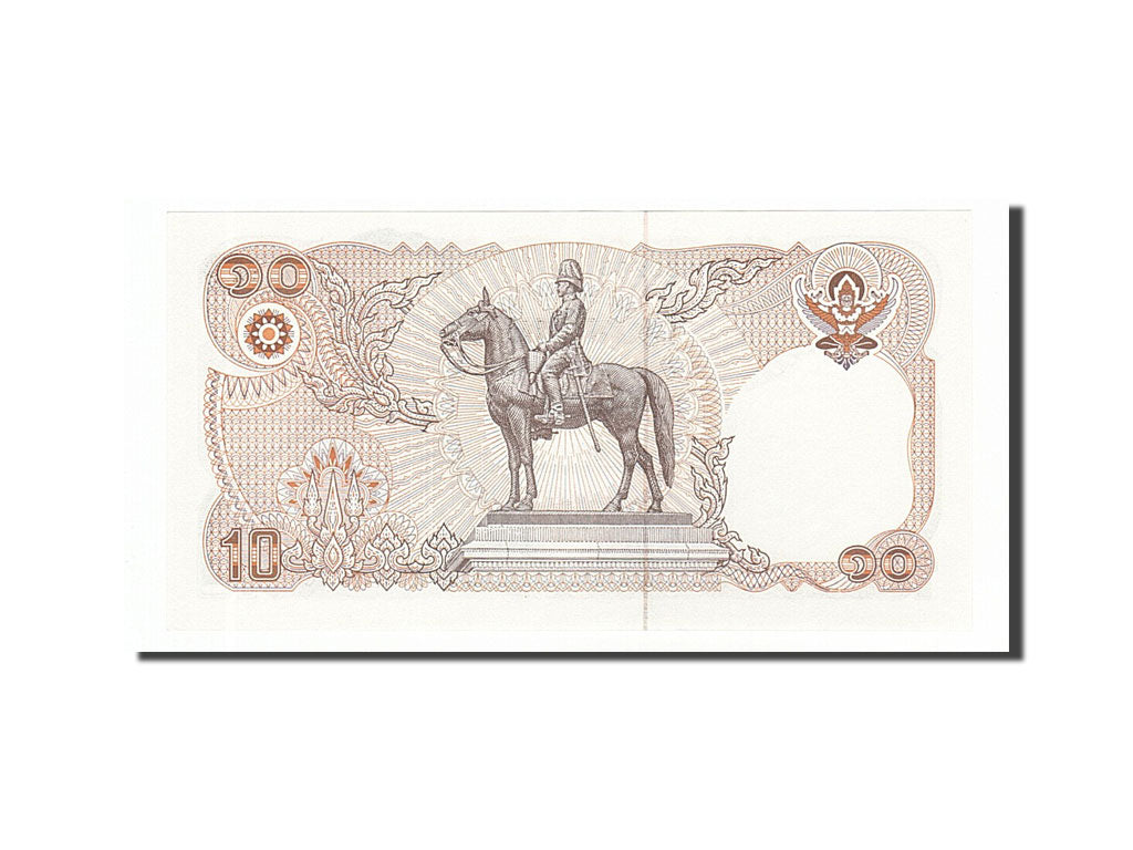 Banconote, Thailandia, 10 Baht, 1980, SPL