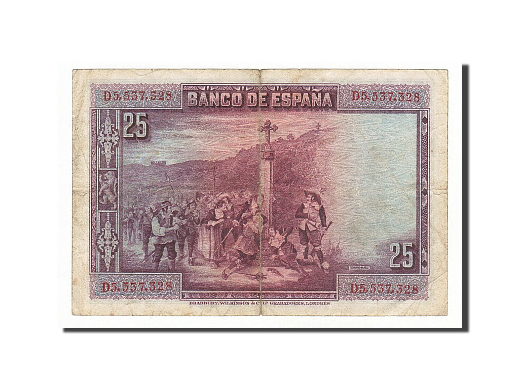 Billete, 25 Pesetas, 1928, España, 1928-08-15, BC