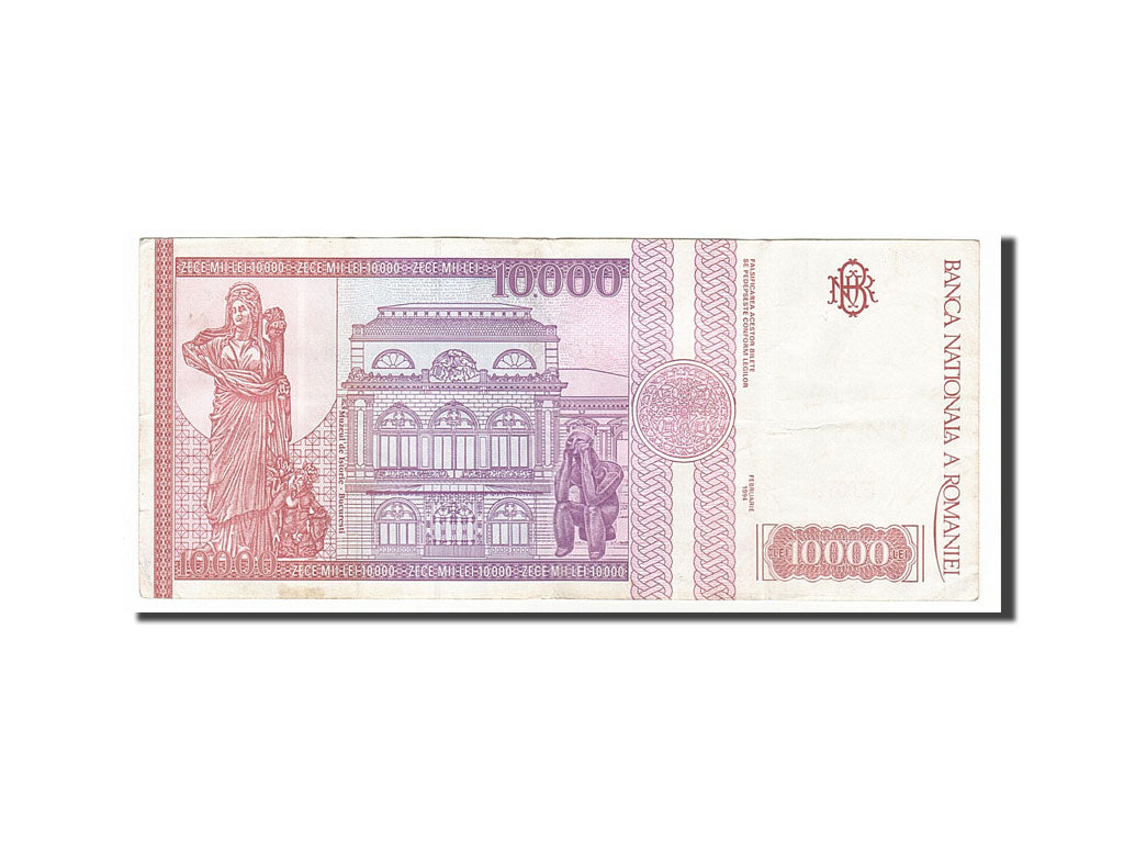 Banknote, Romania, 10,000 Lei, 1994, 1994-02-01, EF(40-45)