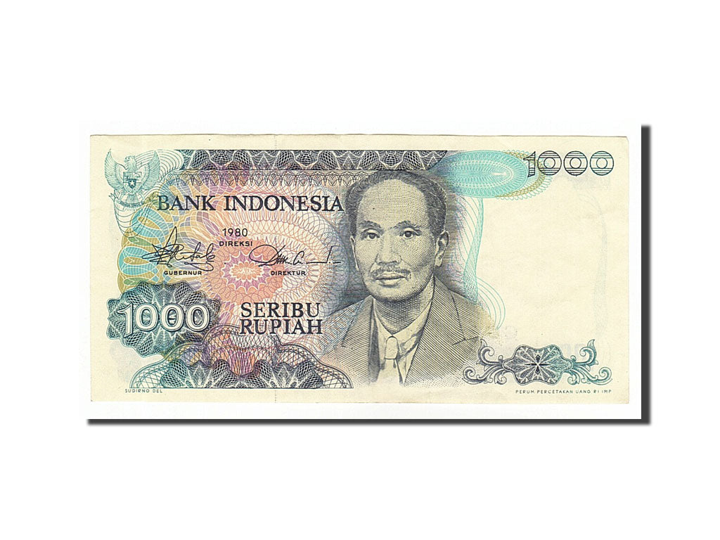Banknote, Indonesia, 1000 Rupiah, 1980, AU(55-58)