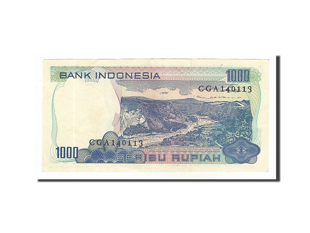 Banknote, Indonesia, 1000 Rupiah, 1980, AU(55-58)