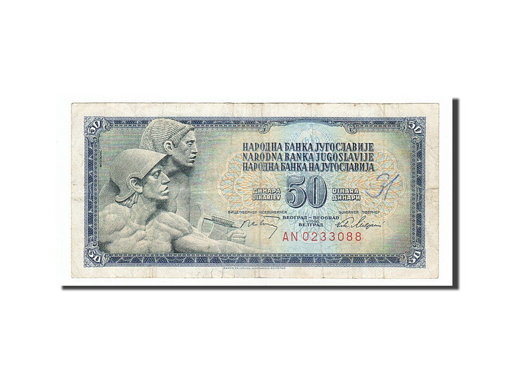 Geldschein, Jugoslawien, 50 Dinara, 1968, 1968-05-01, S