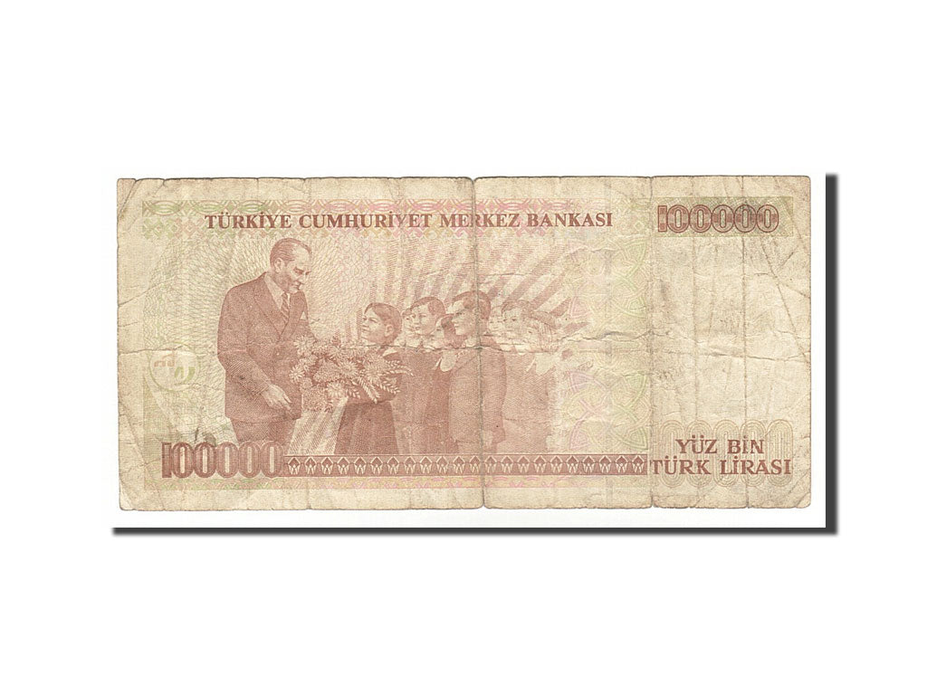 Banknote, Turkey, 100,000 Lira, 1991, VF(30-35)