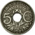Moneta, Francia, Lindauer, 5 Centimes, 1923, Poissy, MB+, Rame-nichel, KM:875