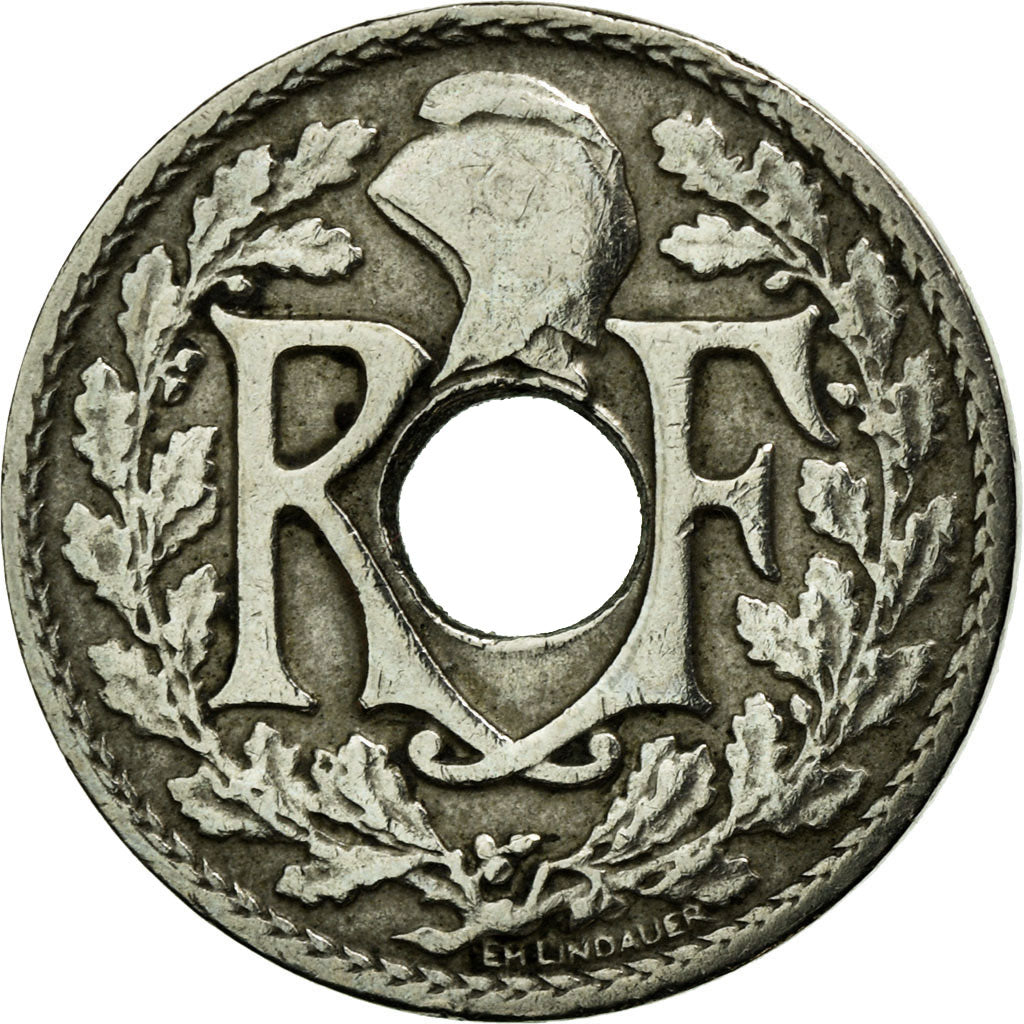Coin, France, Lindauer, 5 Centimes, 1925, EF(40-45), Copper-nickel, KM:875