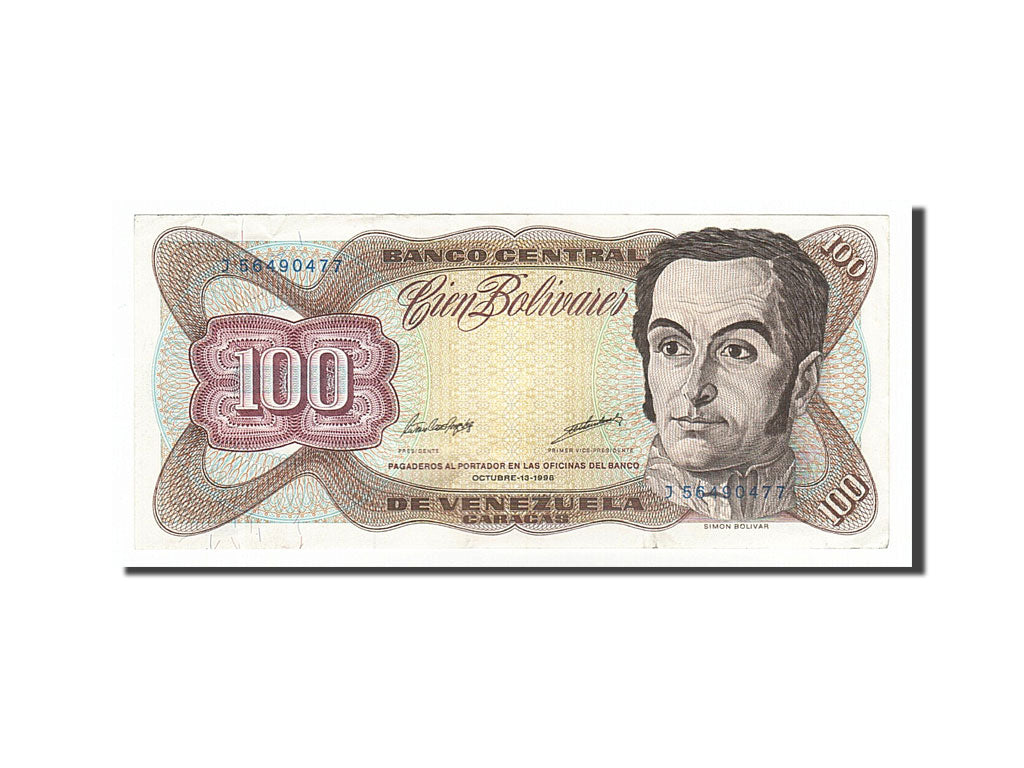 Billete, 100 Bolivares, 1998, Venezuela, 1998-10-13, MBC+