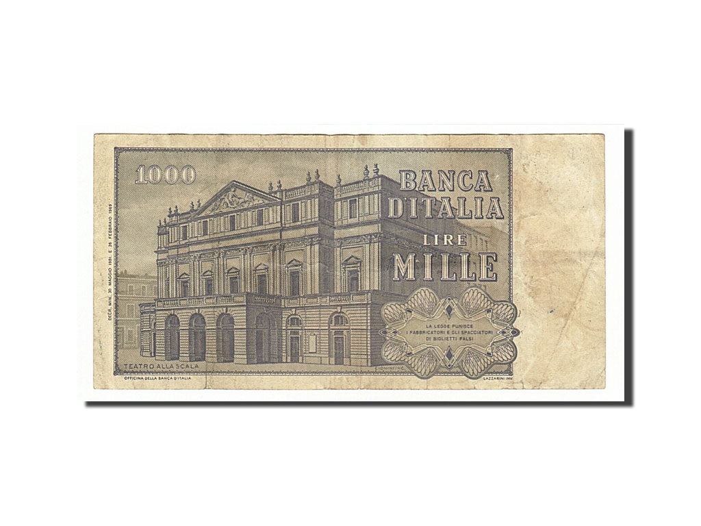 Banknote, Italy, 1000 Lire, 1981, 1981-05-30, VF(30-35)