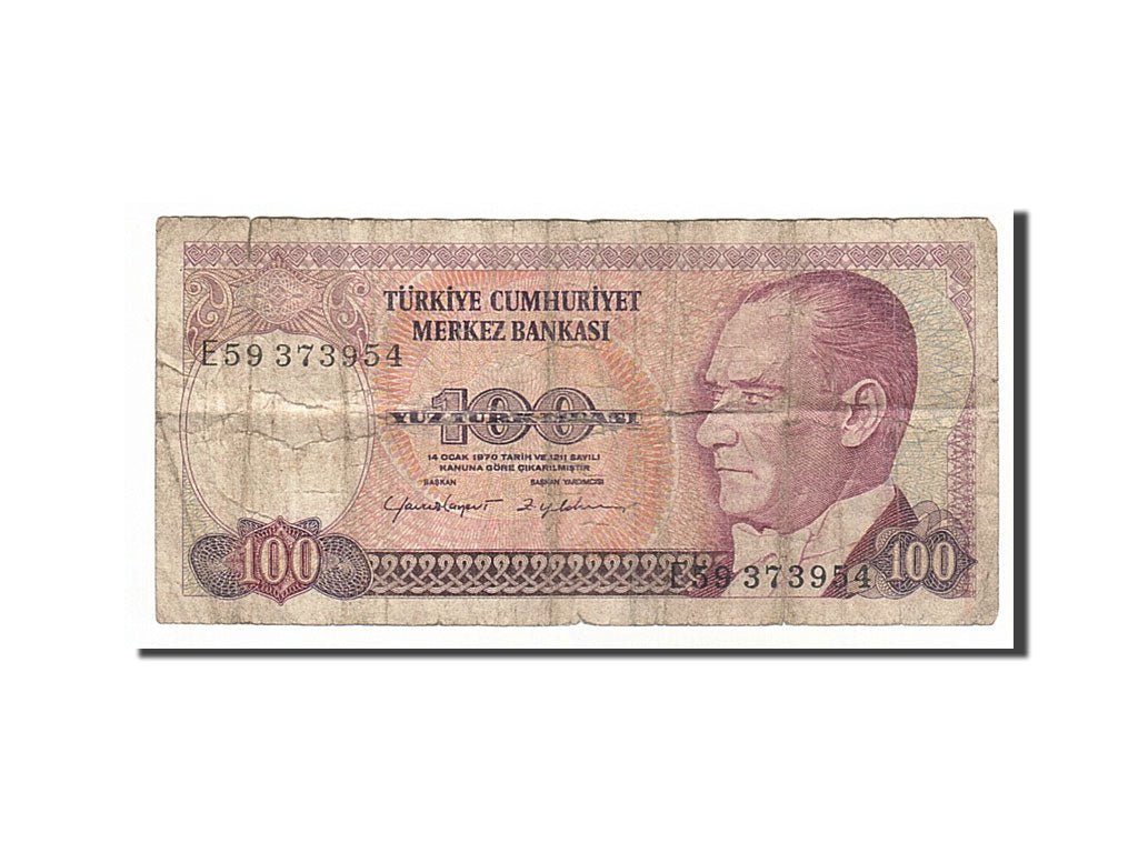 Banknote, Turkey, 100 Lira, 1984, F(12-15)