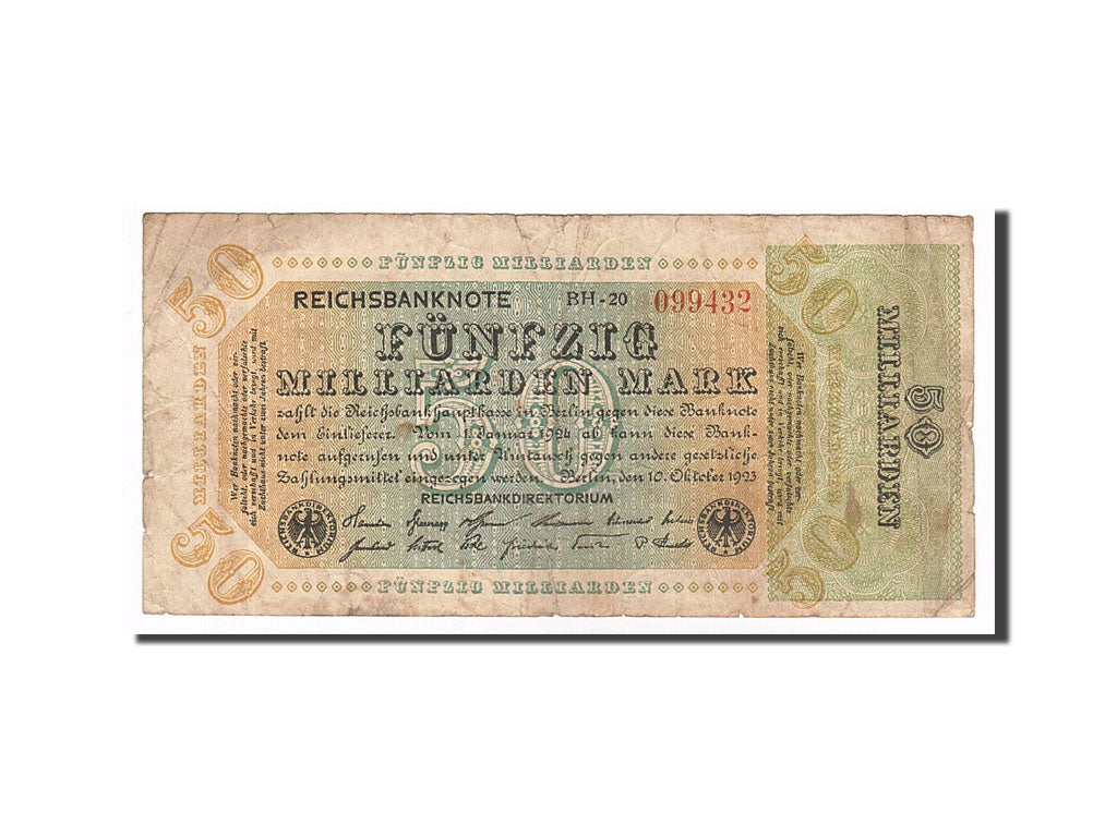 Banknote, Germany, 50 Milliarden Mark, 1923, 1923-10-10, VF(20-25)