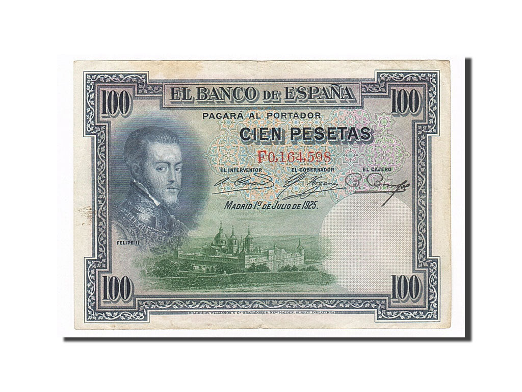 Geldschein, Spanien, 100 Pesetas, 1925, 1925-07-01, S+