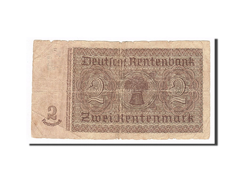 Banknote, Germany, 2 Rentenmark, 1937, 1937-01-30, VG(8-10)