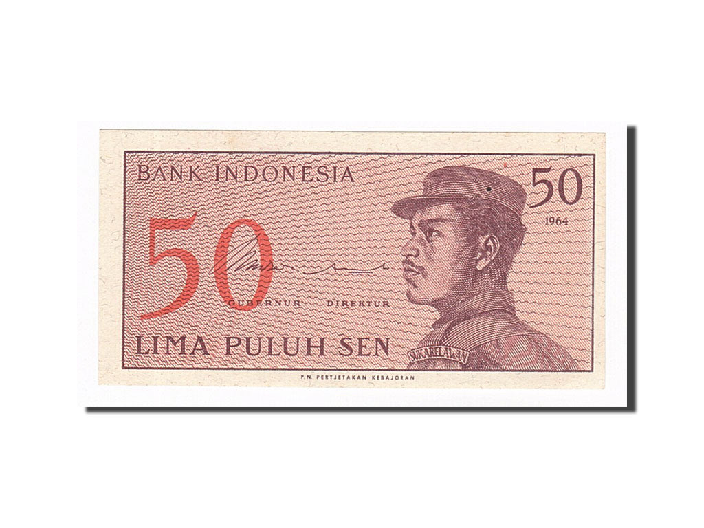 Banknote, Indonesia, 50 Sen, 1964, UNC(65-70)