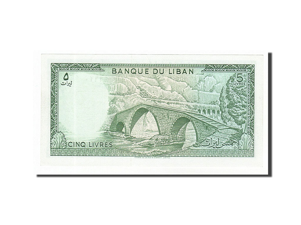 Banknote, Lebanon, 5 Livres, 1986, UNC(63)
