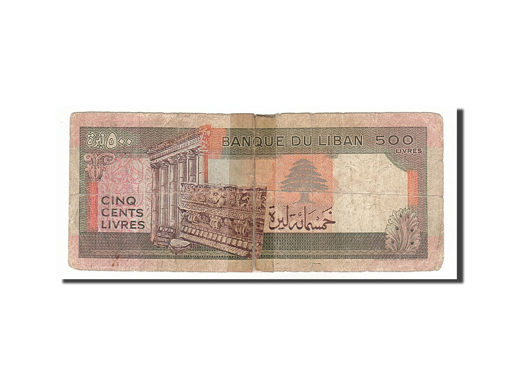 Geldschein, Lebanon, 500 Livres, 1988, SGE