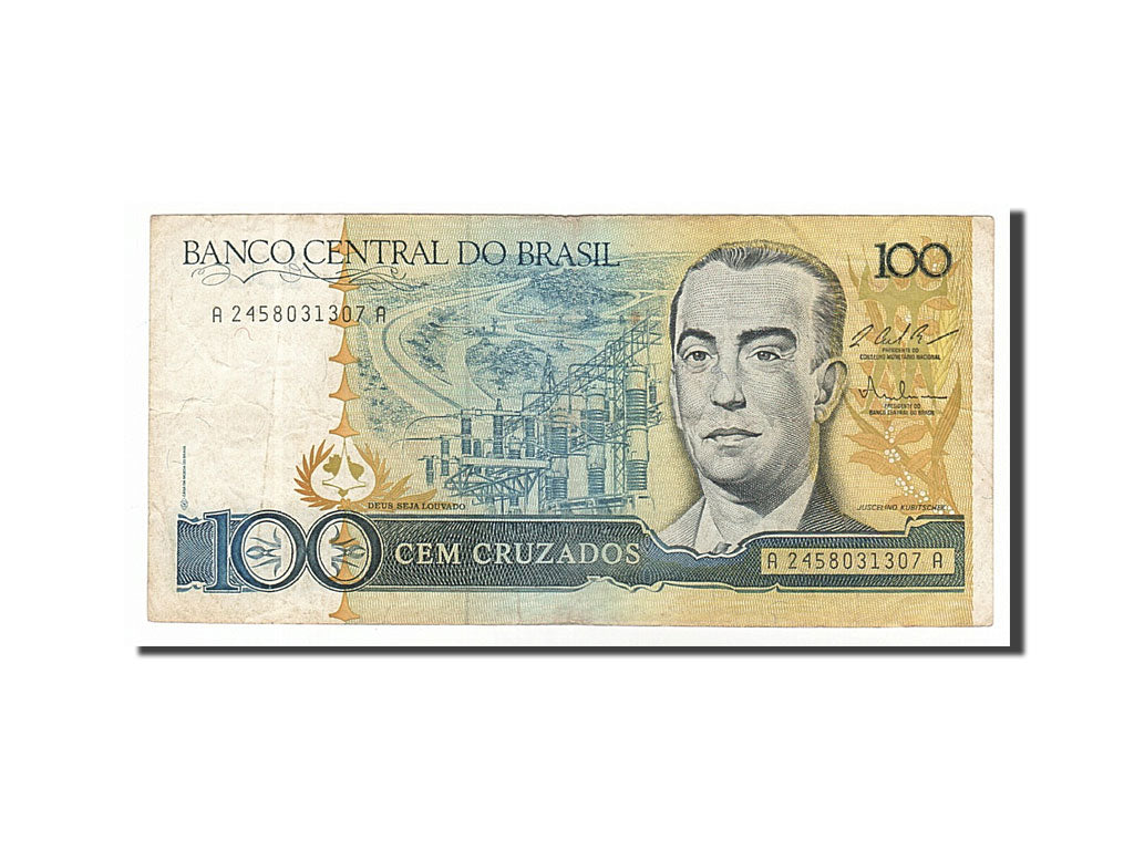 Banknote, Brazil, 100 Cruzados, 1987, VF(30-35)