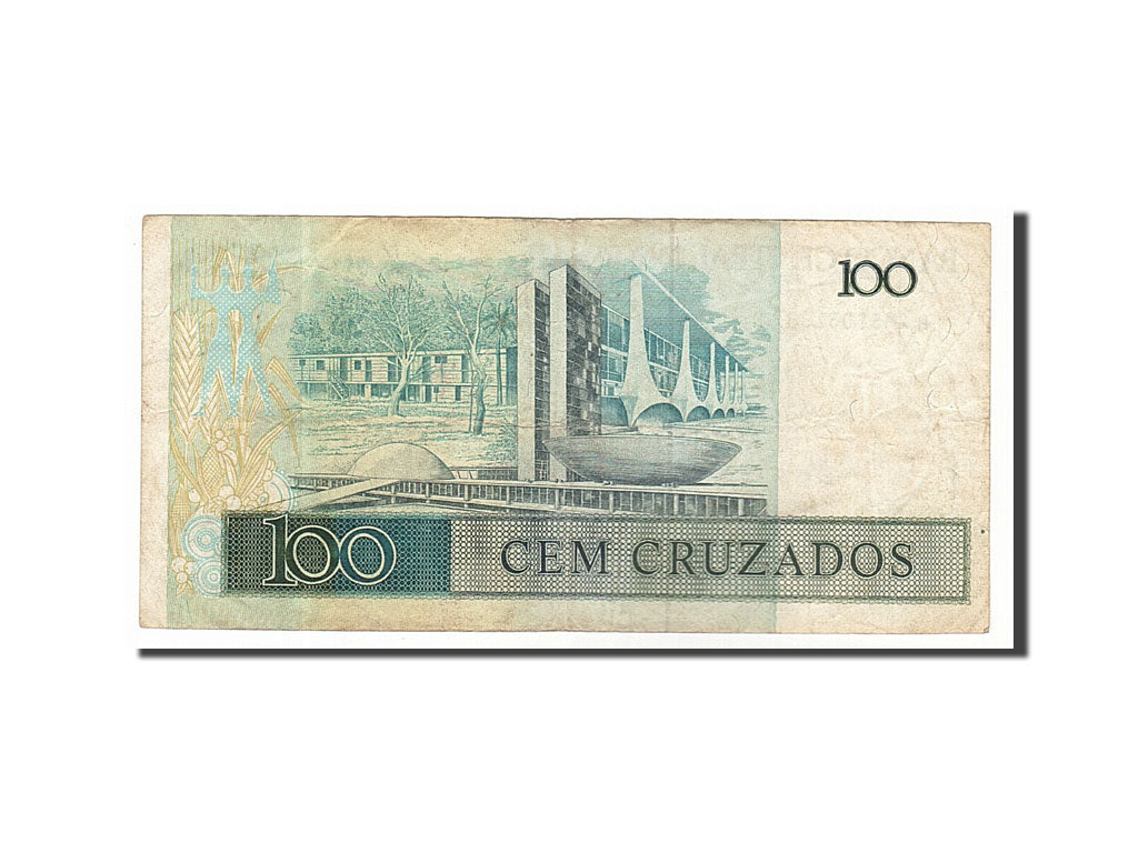 Banknote, Brazil, 100 Cruzados, 1987, VF(30-35)