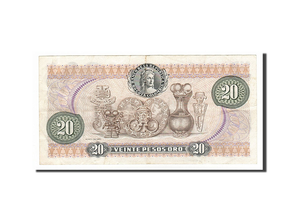 Billete, 20 Pesos Oro, 1982, Colombia, 1982-01-01, MBC