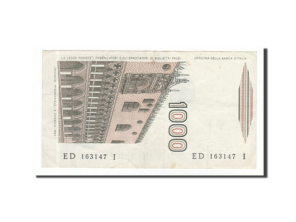 Banknote, Italy, 1000 Lire, 1982, AU(50-53)