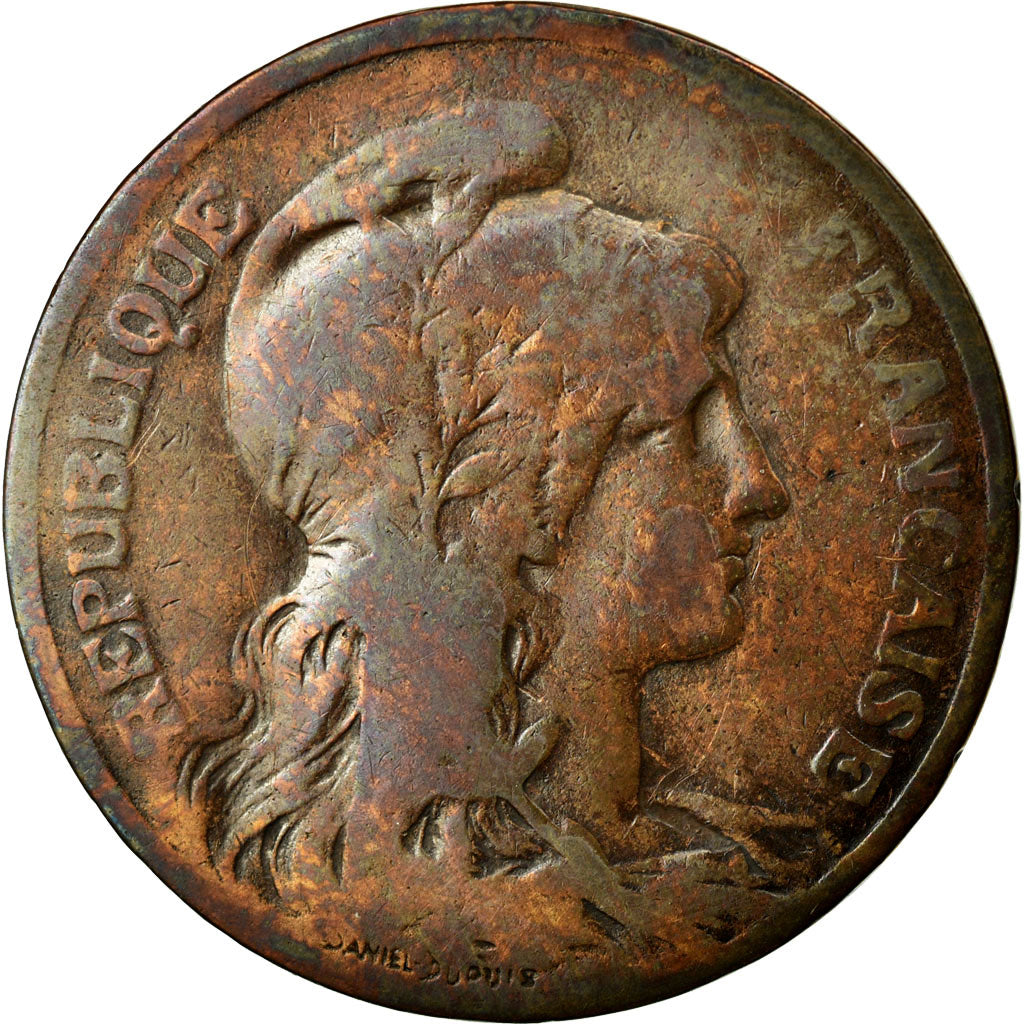 Coin, France, Dupuis, 5 Centimes, 1901, Paris, F(12-15), Bronze, KM:842