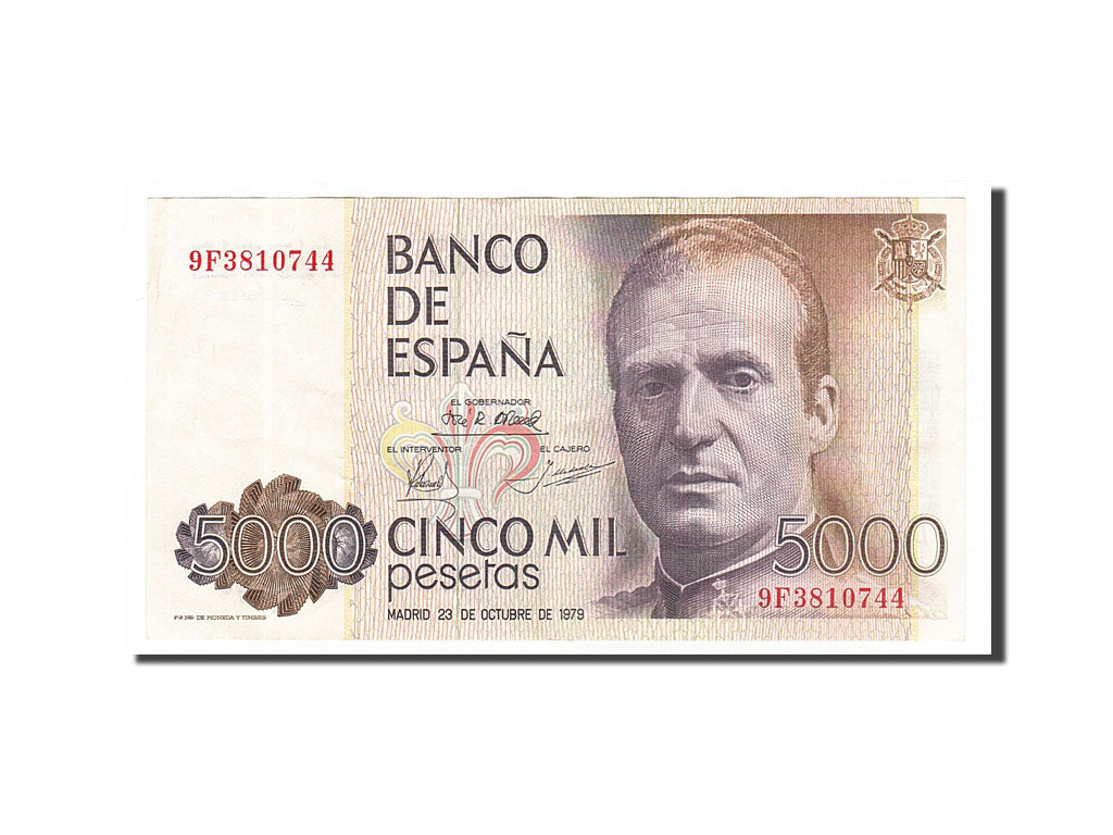 Banknote, Spain, 5000 Pesetas, 1979, 1979-10-23, AU(55-58)