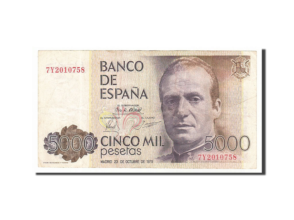 Banknote, Spain, 5000 Pesetas, 1979, 1979-10-23, EF(40-45)