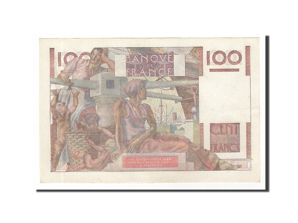 Biljet, Frankrijk, 100 Francs, 100 F 1945-1954 ''Jeune Paysan'', 1950