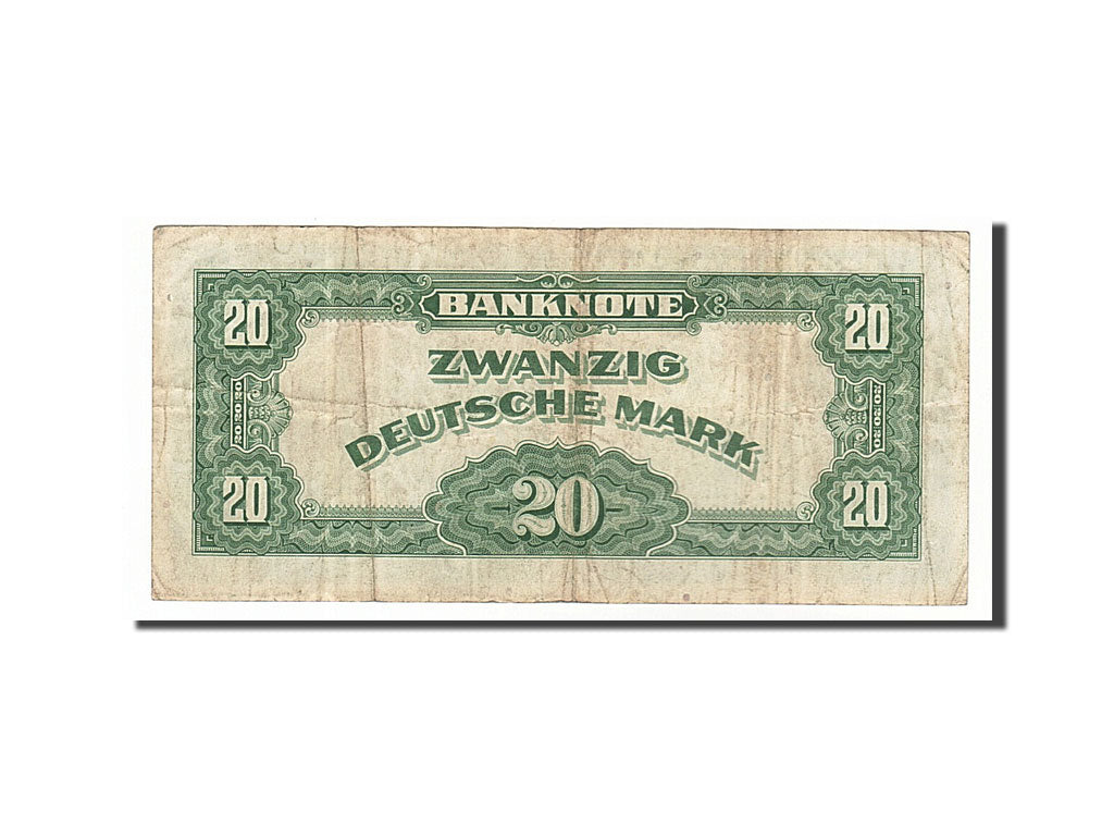 Banknote, GERMANY - FEDERAL REPUBLIC, 20 Deutsche Mark, 1948, VF(30-35)