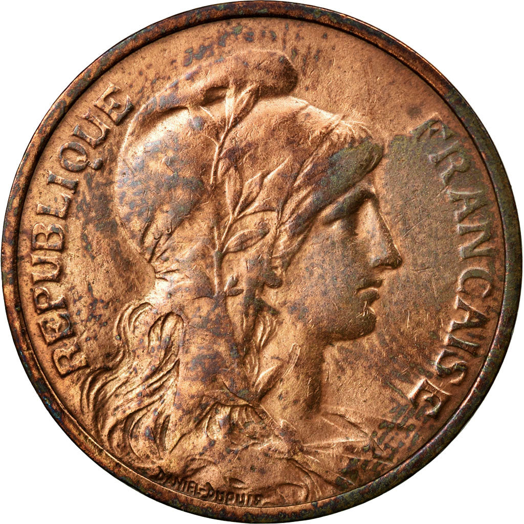 Coin, France, Dupuis, 5 Centimes, 1913, Paris, EF(40-45), Bronze, KM:842