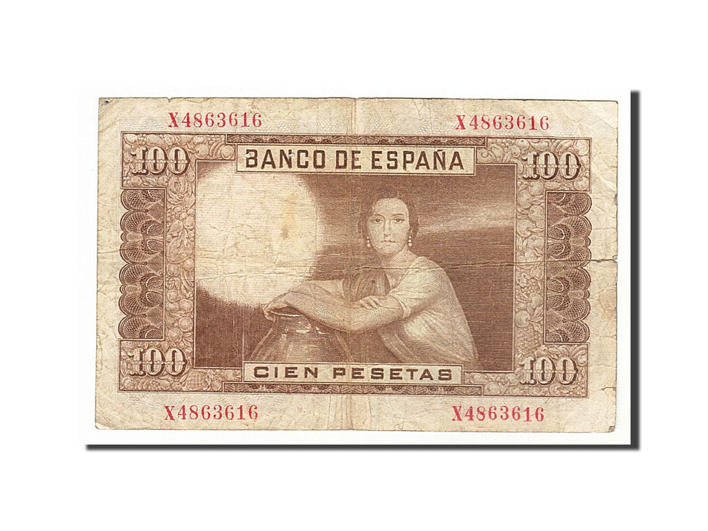 Banknote, Spain, 100 Pesetas, 1953, 1953-04-07, VG(8-10)