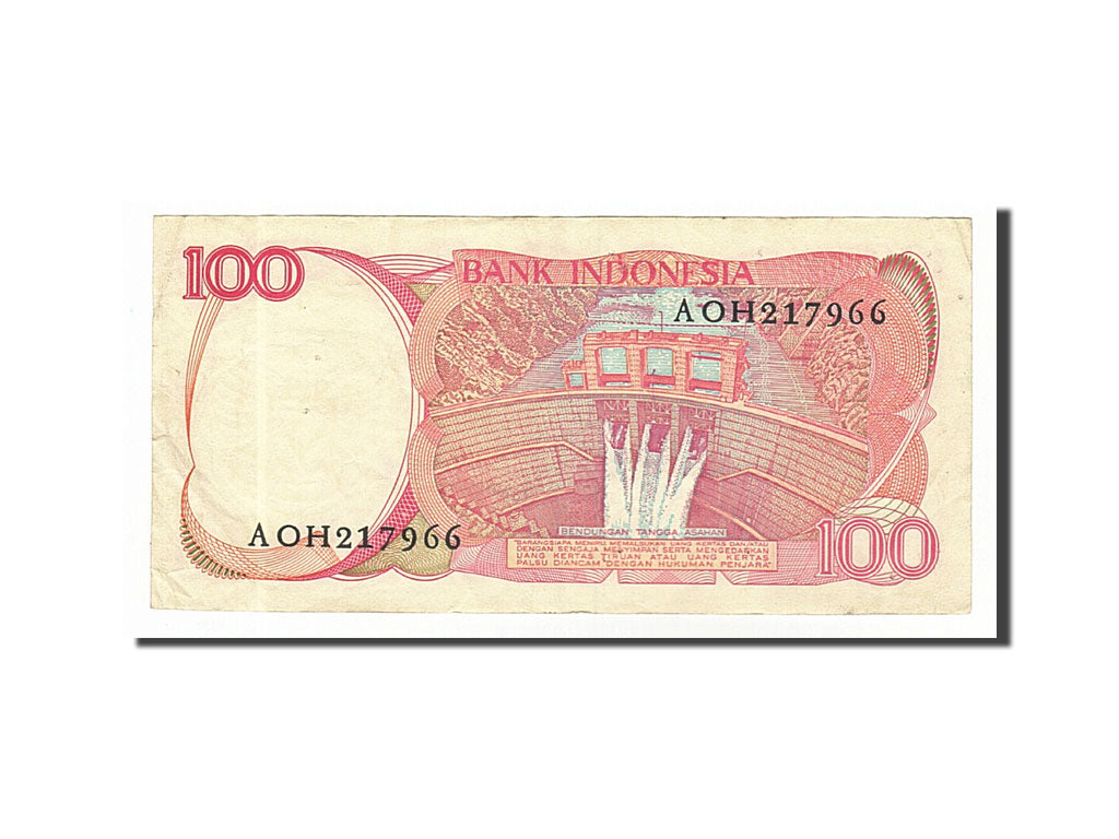 Banknot, Indonesia, 100 Rupiah, 1984, EF(40-45)