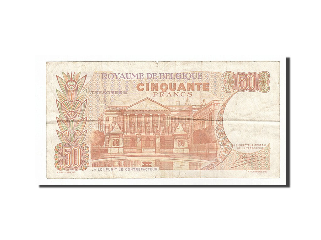 Banconote, Belgio, 50 Francs, 1966, 1966-05-16, MB