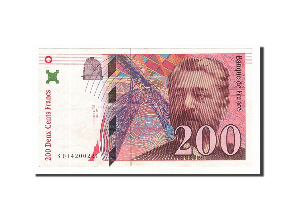Banknote, France, 200 Francs, 200 F 1995-1999 ''Eiffel'', 1996, VF(30-35)
