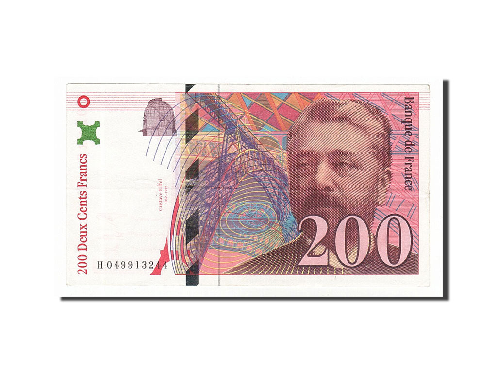 Banknote, France, 200 Francs, 200 F 1995-1999 ''Eiffel'', 1996, EF(40-45)