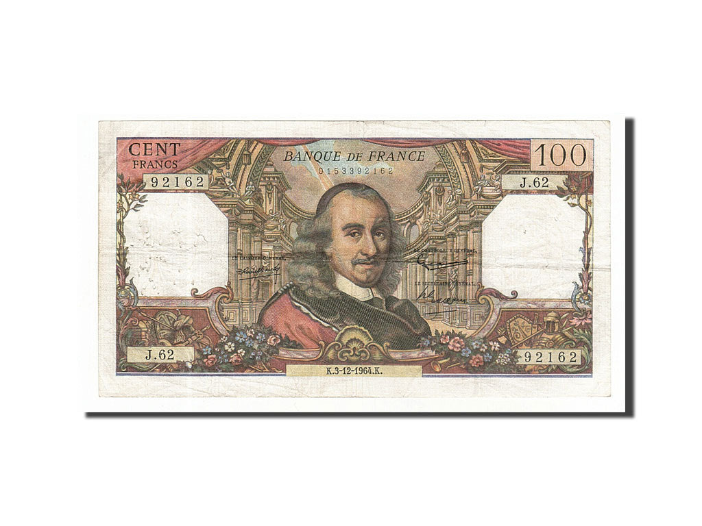 Billet, France, 100 Francs, 100 F 1964-1979 ''Corneille'', 1964, 1964-12-03, TB