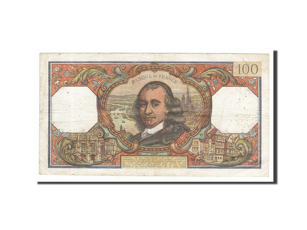 Banknot, Francja, 100 Francs, Corneille, 1965, 1965-10-07, VF(20-25)