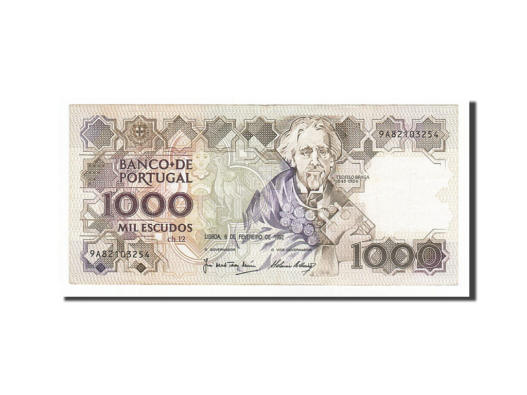 Banknote, Portugal, 1000 Escudos, 1992, 1992-02-06, EF(40-45)